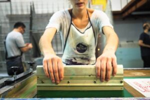 impresión textil con serigrafía