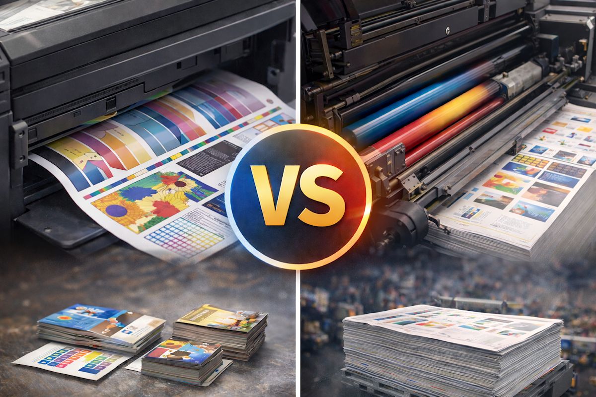 Impresión digital Vs offset