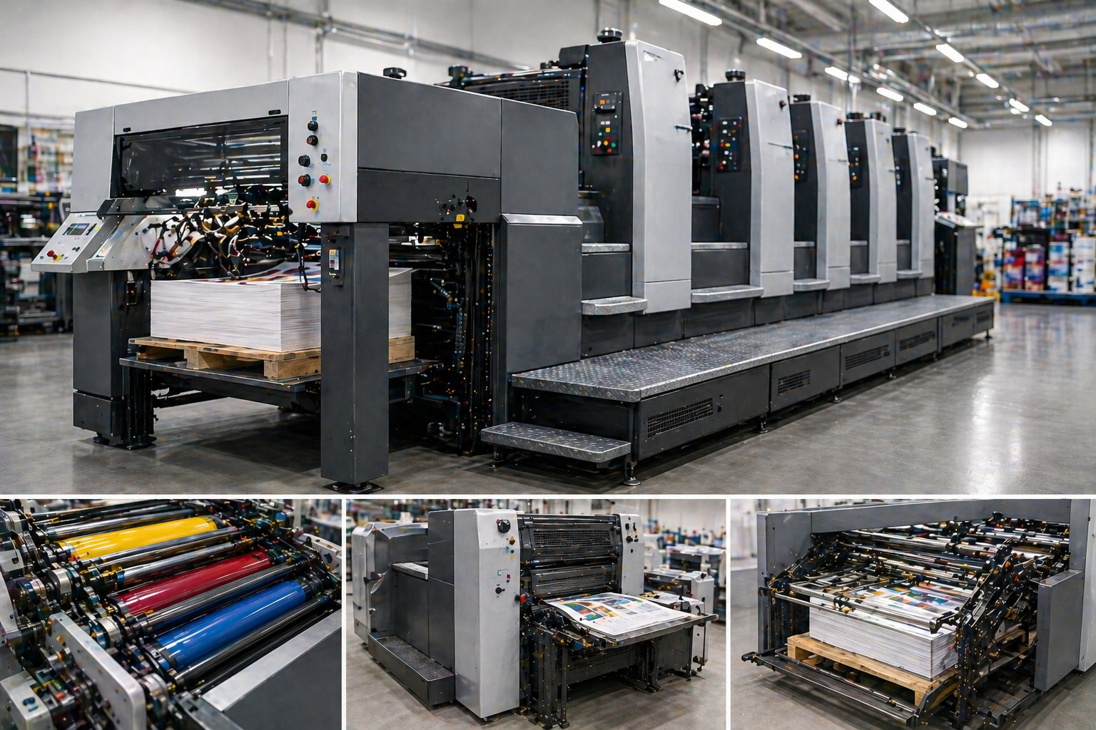 impresion offset maquina alta calidad